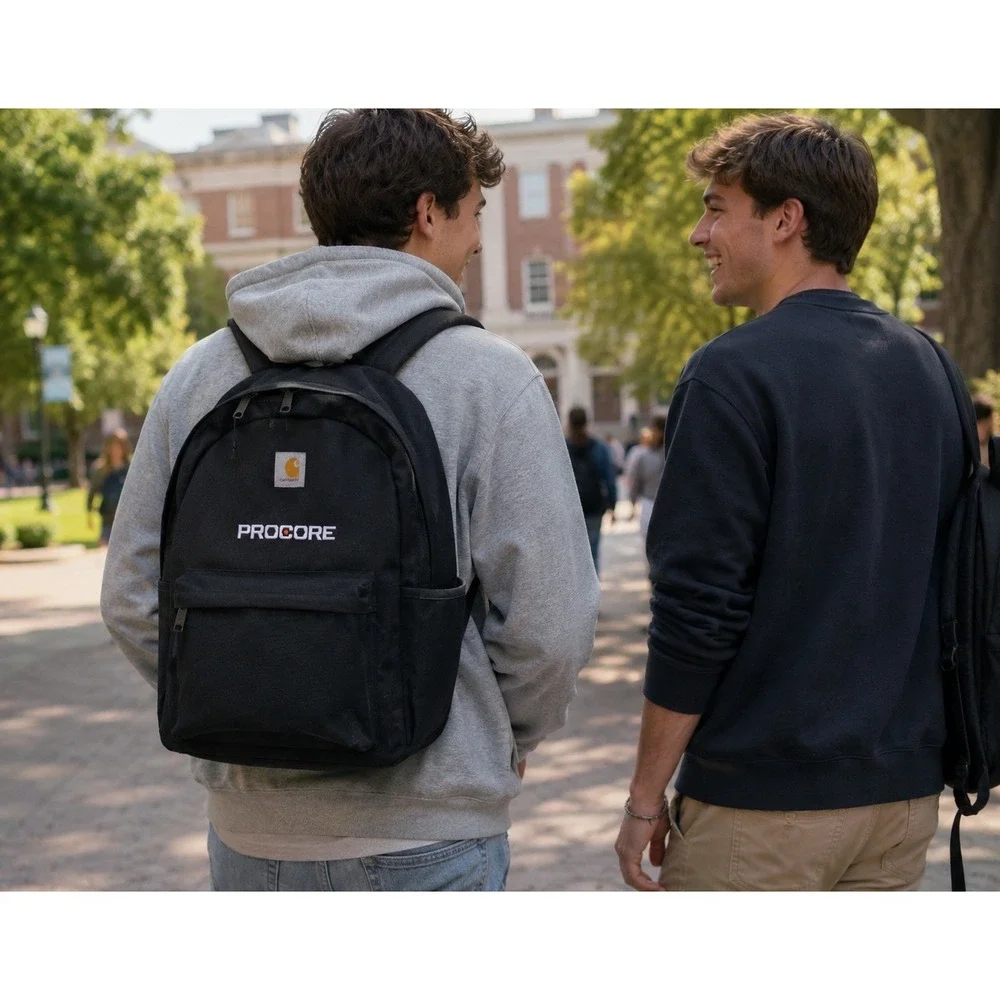 NWT Carhartt Backpack Black Classic Laptop Daypack Procore Rain Defender #1099